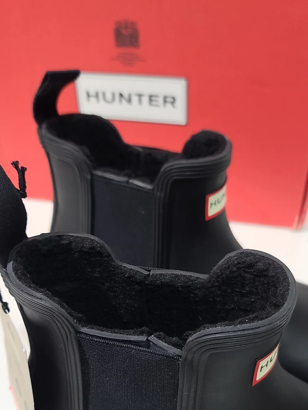Hunter Original Chelsea Insulated Rain Boots - Black / US Men's 9 New